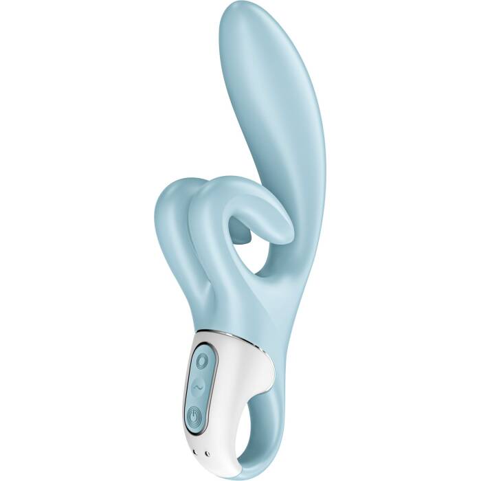 Вібратор-кролик Satisfyer Touch Me Blue, подвійний відросток, 3 потужні мотори