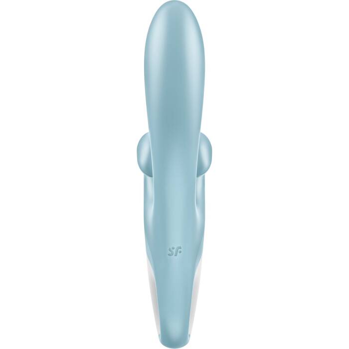 Вібратор-кролик Satisfyer Touch Me Blue, подвійний відросток, 3 потужні мотори