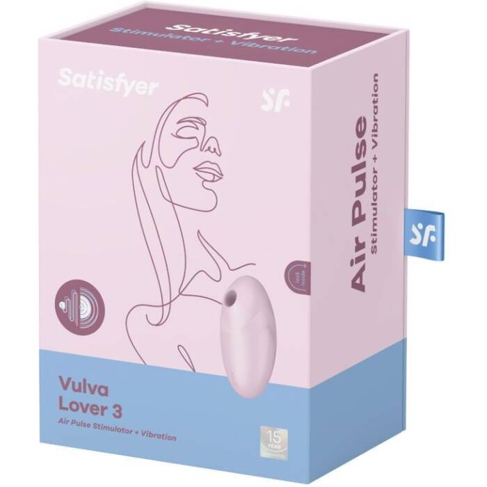 Вакуумний стимулятор з вібрацією Satisfyer Vulva Lover 3 Pink