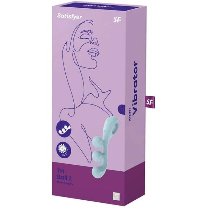 Універсальний вібратор Satisfyer Tri Ball 2, 3 мотори, гнеться