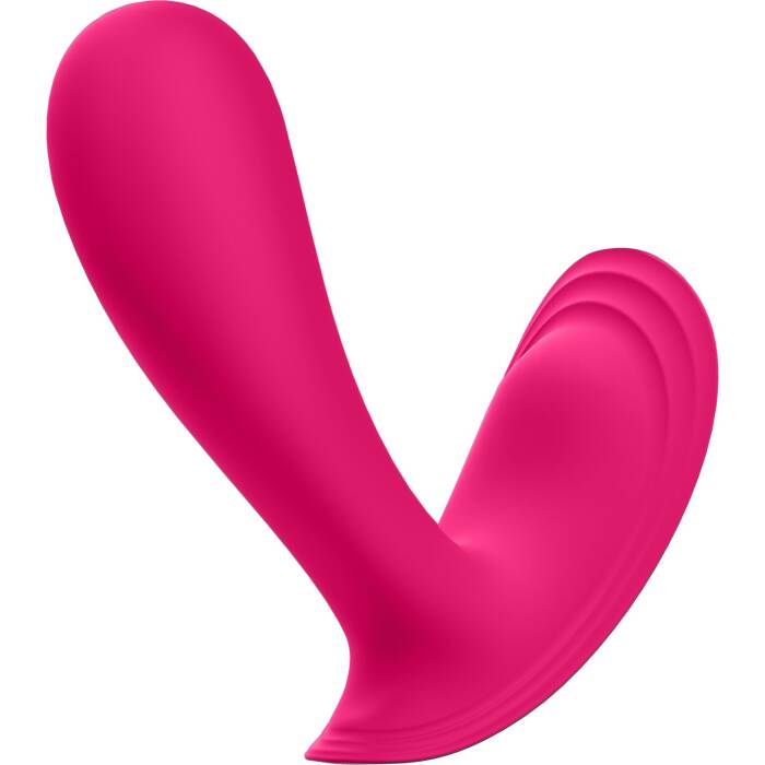 Смарт-вібратор у трусики Satisfyer Top Secret Pink вагінально-кліторальний, 2 мотори