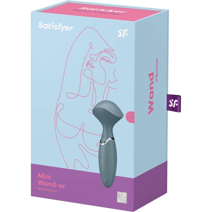 Вібромасажер Satisfyer Mini Wand-er Grey