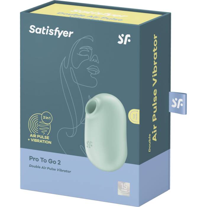 Вакуумний стимулятор із вібрацією Satisfyer Pro To Go 2 Mint