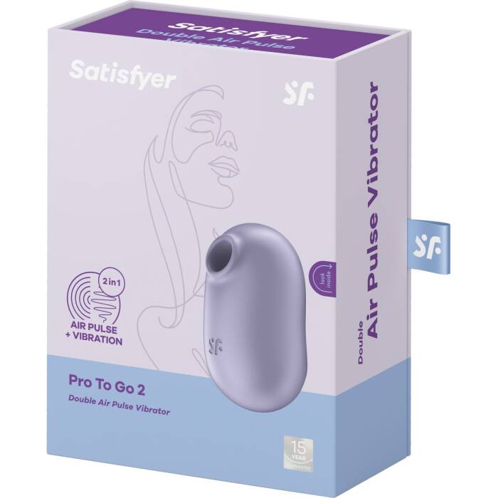 Вакуумний стимулятор із вібрацією Satisfyer Pro To Go 2 Violet