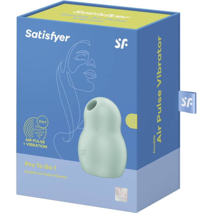 Вакуумний стимулятор з вібрацією Satisfyer Pro To Go 1 Mint