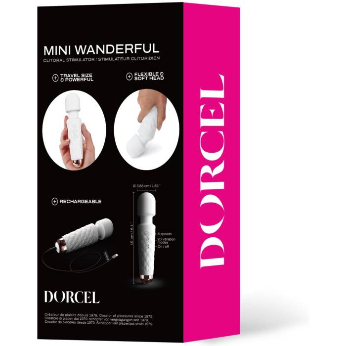 Мінівібромасажер Dorcel Wand Mini Wanderful White