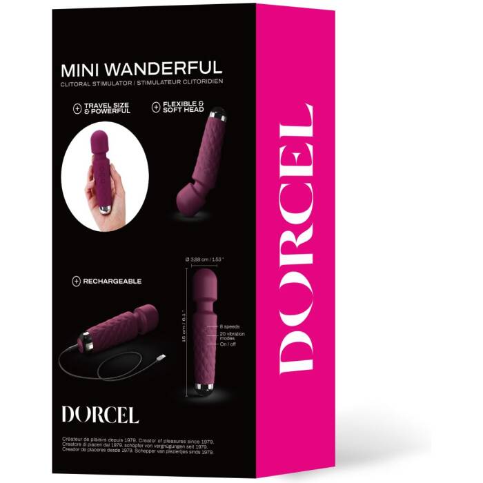 Мінівібромасажер Dorcel Wand Mini Wanderful Plum