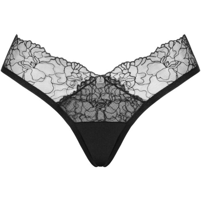 Сітчасті трусики під омбре Obsessive Bella Rou panties XS/S