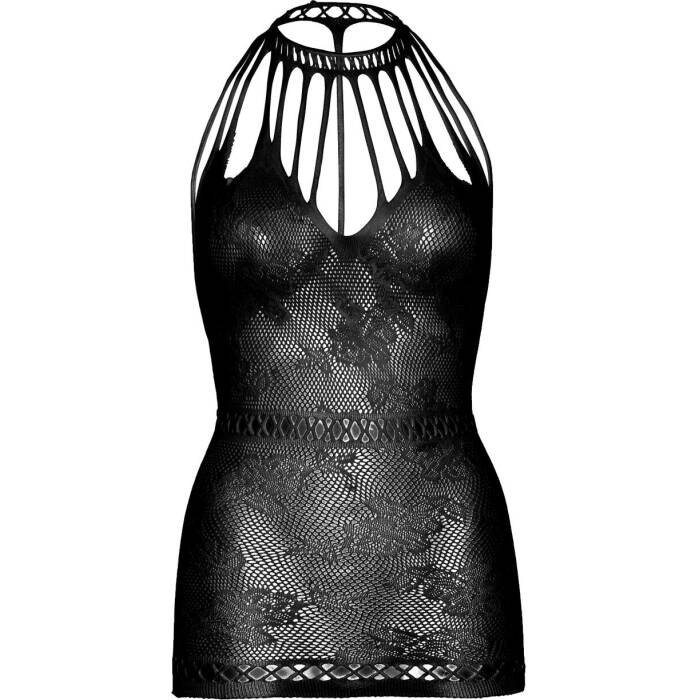 Ажурна сукня-сітка Leg Avenue Lace mini dress with cut-outs Black, one size