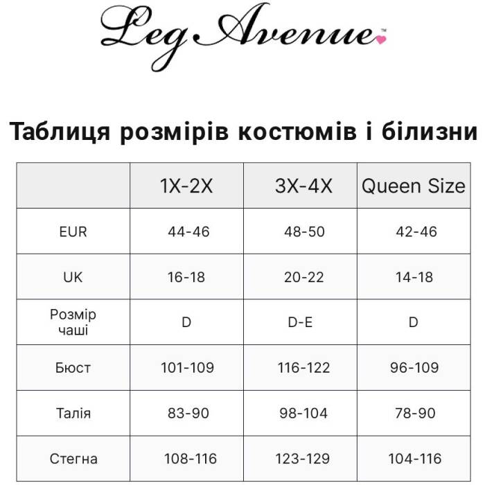 Костюм медсестри Leg Avenue Nightshift Nurse XL/XXL, сукня, трусики, шапочка