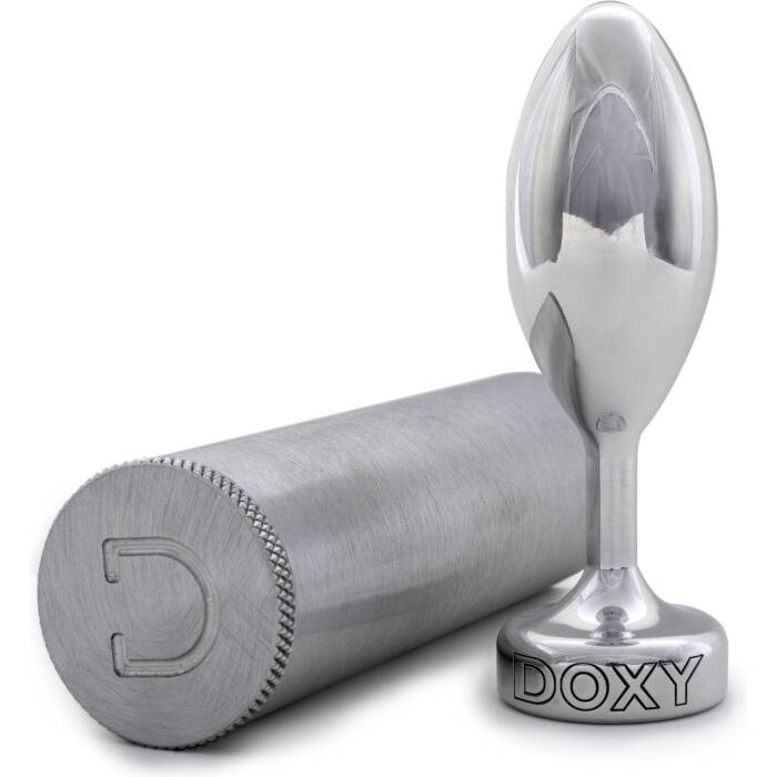 Металева анальна пробка DOXY Butt Plug SMOOTH, гладенька, діаметр 3,3 см