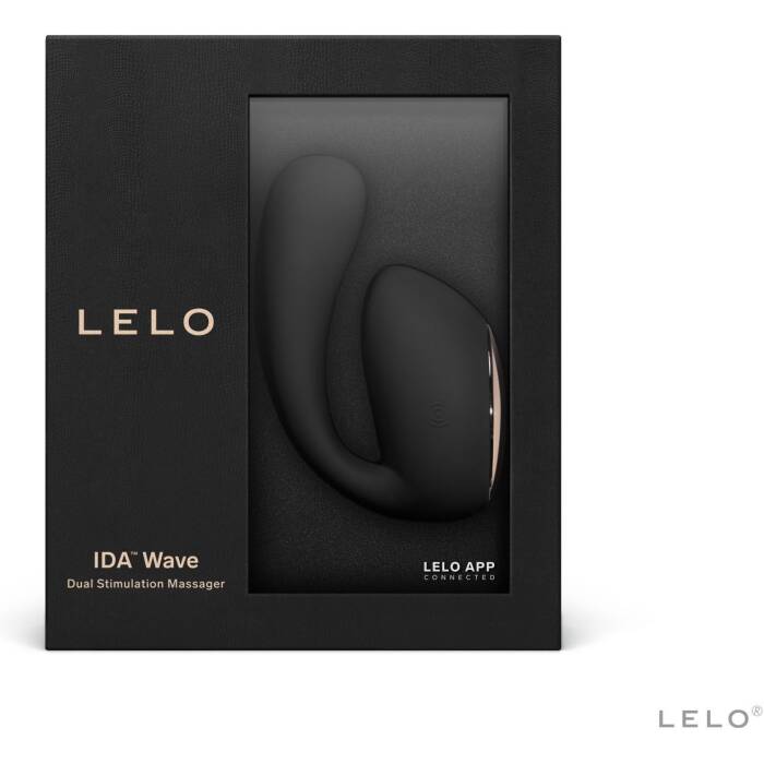 Смарт-вібратор LELO Ida Wave Black, вагінально-кліторальний, технологія WaveMotion, 2 мотори