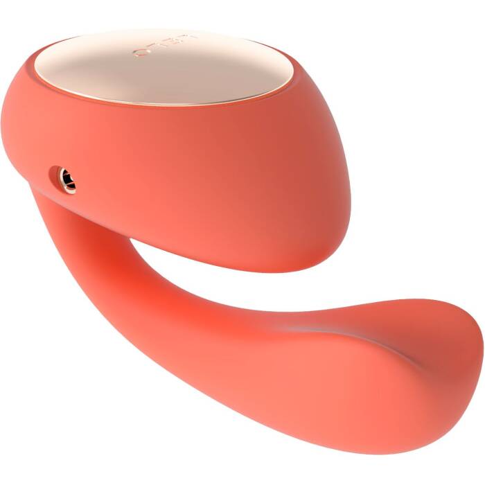 Смарт-вібратор LELO Ida Wave Coral Red, вагінально-кліторальний, технологія WaveMotion, 2 мотори