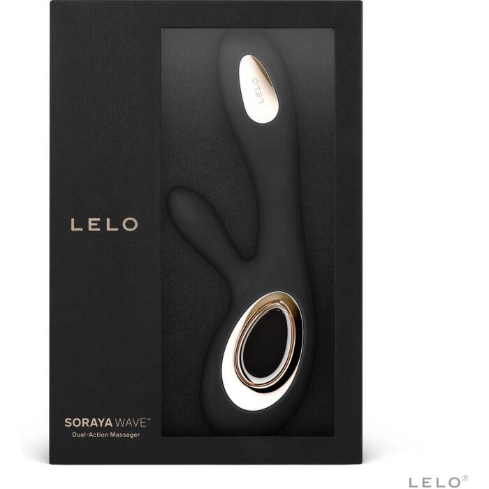 Вібратор-кролик LELO Soraya Wave Black, манливі рухи стовбура