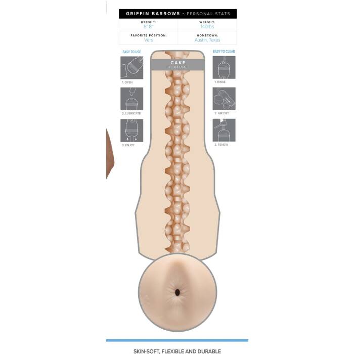 Мастурбатор-дупка Fleshjack Boys: Griffin Barrows Cake