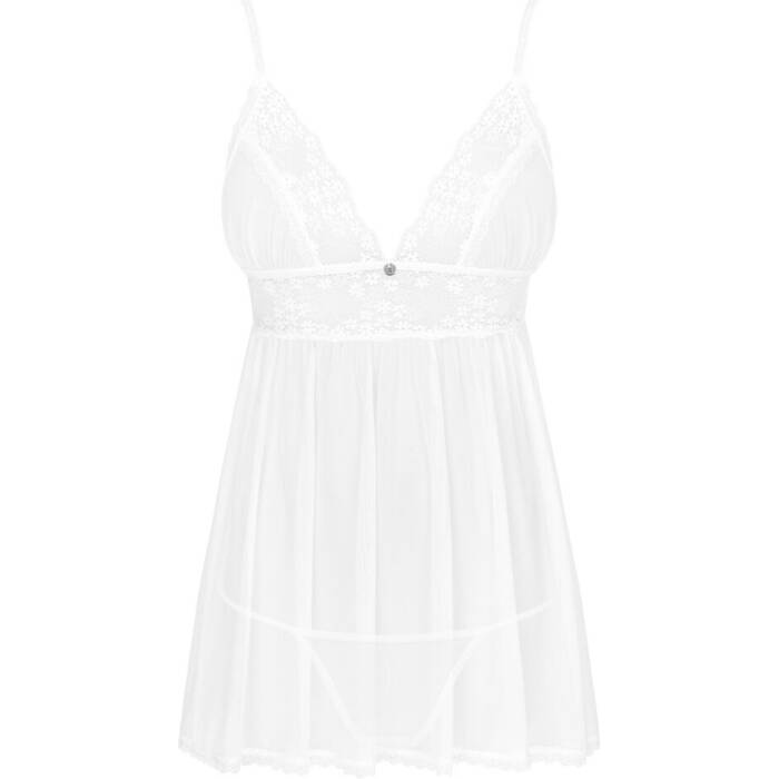 Пеньюар і трусики Obsessive Heavenlly babydoll & thong M/L