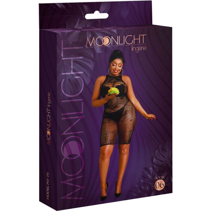 Сукня-бодістокінг Moonlight Plus Model 06 XL-XXXL Black