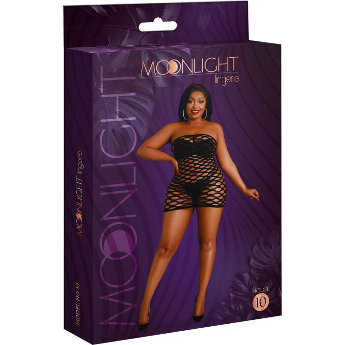 Сукня-бодістокінг Moonlight Plus Model 10 XL-XXXL Black