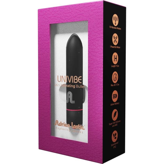 Віброкуля Adrien Lastic Univibe, 10 режимів роботи, силікон, на батарейках