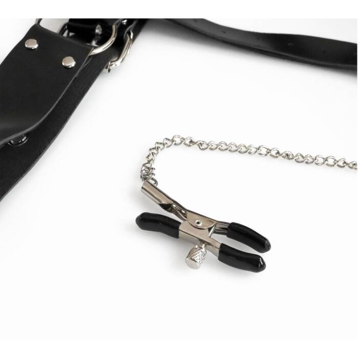 Бондажний набір з металевим анальним гаком Art of Sex Beatrice Bondage set with anal hook № 1