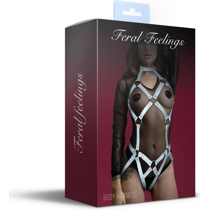 Збруя жіноча Feral Feelings Body Harness White