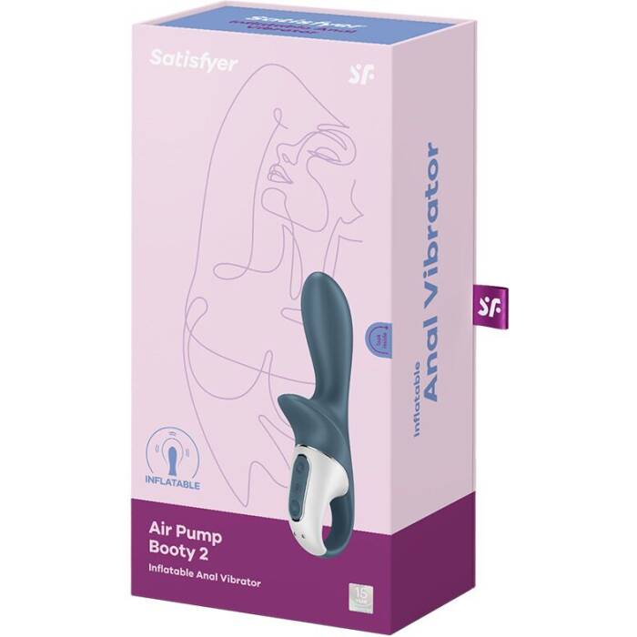 Анальний вібратор надувний Satisfyer Air Pump Booty 2