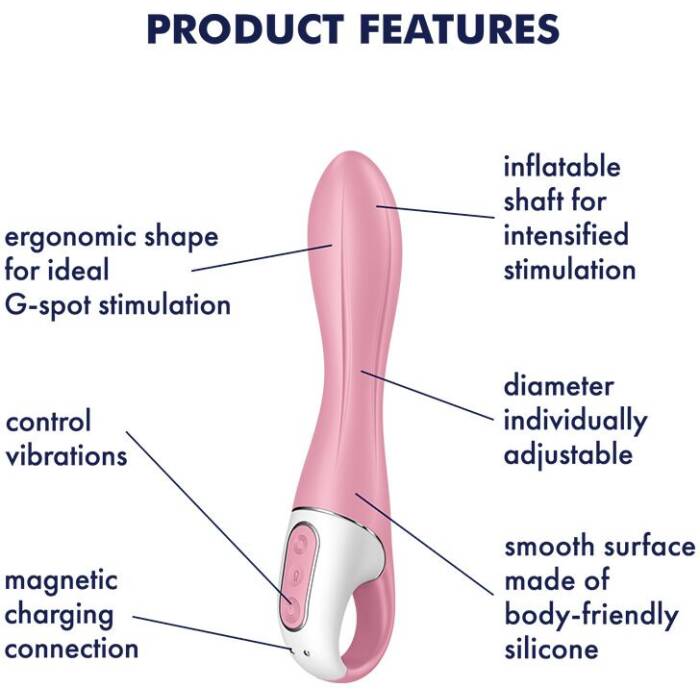 Вібратор точки G надувний Satisfyer Air Pump Vibrator 2