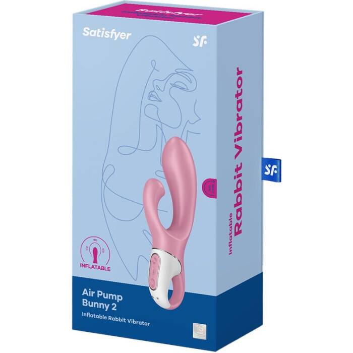 Вібратор-кролик надувний Satisfyer Air Pump Bunny 2