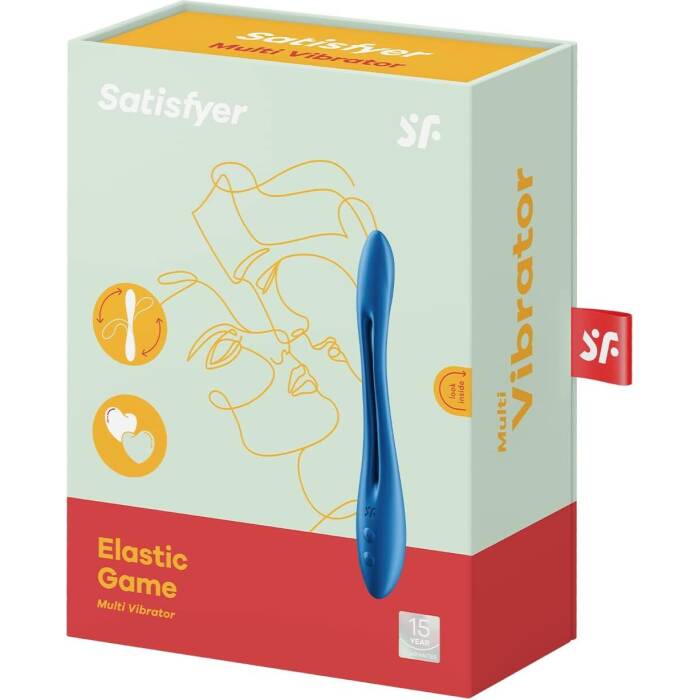 Універсальний гнучкий вібратор для пар Satisfyer Elastic Game Dark Blue
