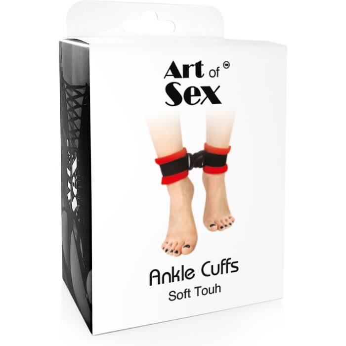 Поножи Art of Sex Ankle Cuffs - Soft Touch Червоні