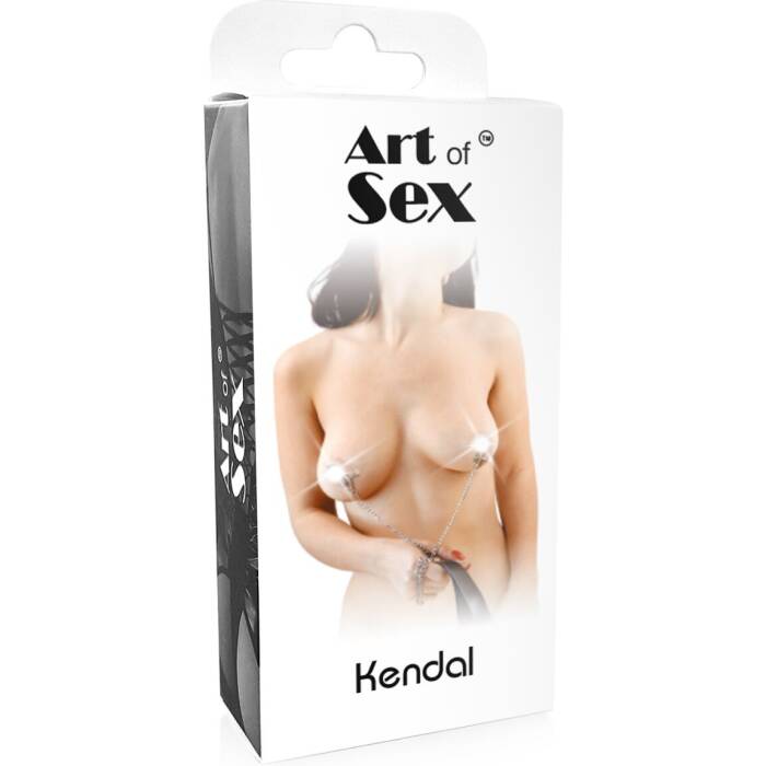 Затискачі для сосків із повідцем на металевому ланцюжку Art of Sex - Kendal