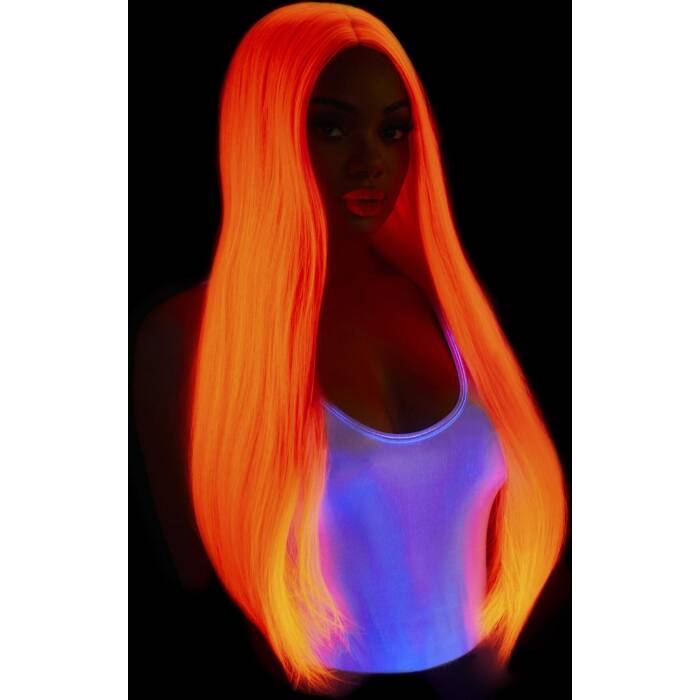 Перука Leg Avenue 33″ Long straight center part wig neon pink