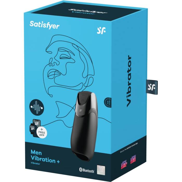 Смарт-мастурбатор з вібрацією Satisfyer Men Vibration+, 2 мотори, 14 режимів, водонепроникний