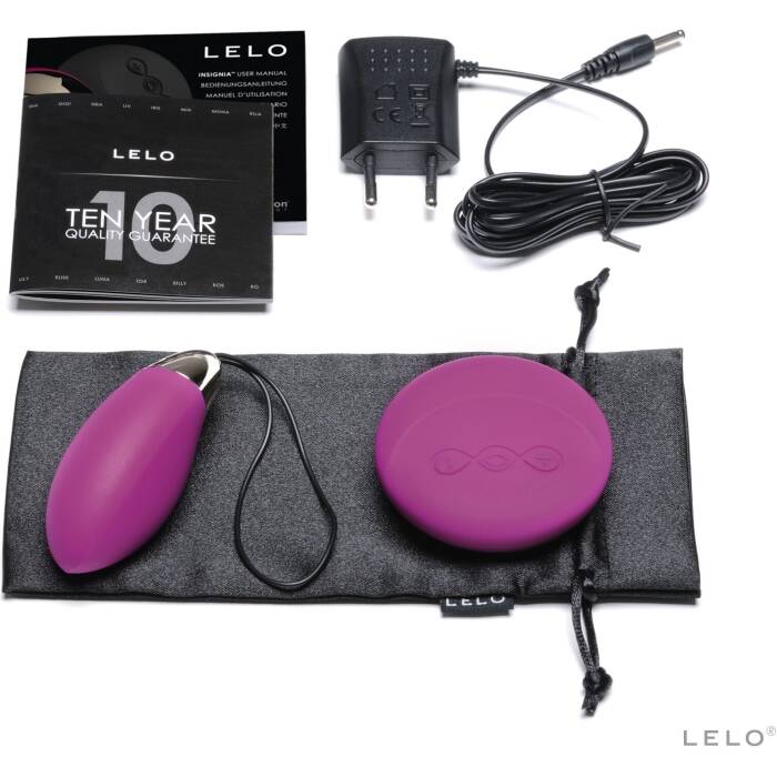 Віброяйце LELO Lyla 2 Deep Rose, водонепроникне, пульт ДК з вібрацією, технологія SenseMotion