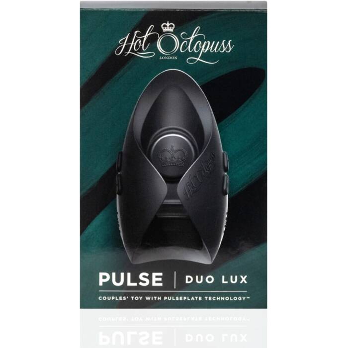 Іграшка для пар Hot Octopuss PULSE DUO LUX, пульсація+вібрація, використання без рук, 2 пульти