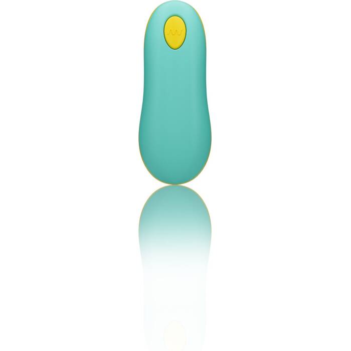 Віброяйце для точки G з пультом керування Romp Cello Light Teal, водонепроникне