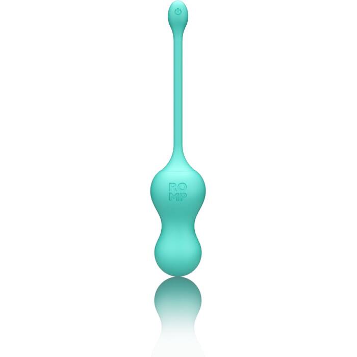 Віброяйце для точки G з пультом керування Romp Cello Light Teal, водонепроникне