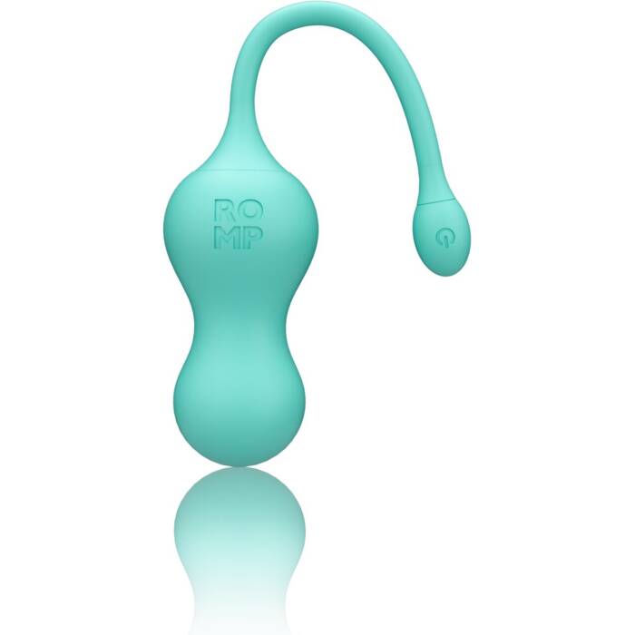 Віброяйце для точки G з пультом керування Romp Cello Light Teal, водонепроникне