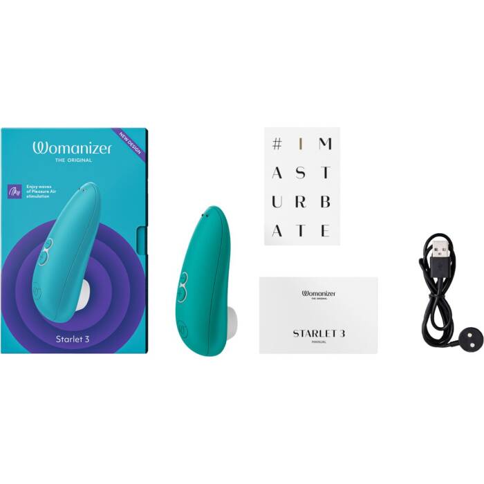 Вакуумний кліторальний стимулятор Womanizer Starlet 3 TURQUOISE