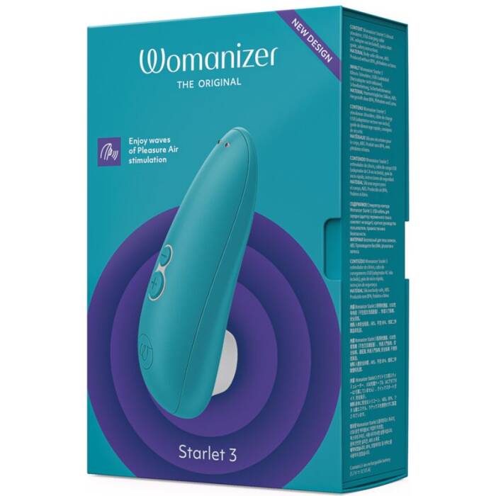 Вакуумний кліторальний стимулятор Womanizer Starlet 3 TURQUOISE