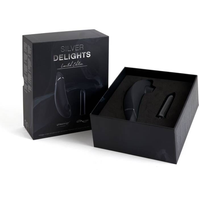 Преміальний подарунковий набір Silver Delights Collection: Womanizer Premium та We-Vibe Tango