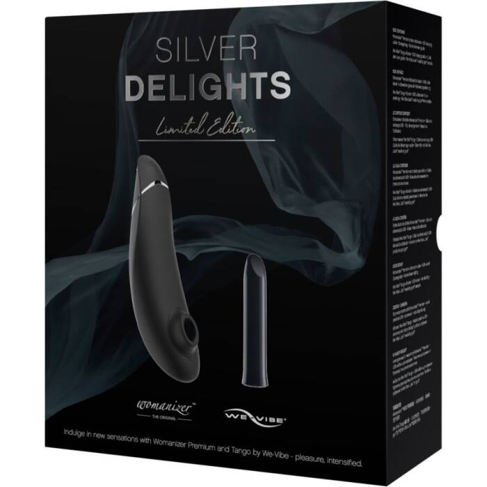 Преміальний подарунковий набір Silver Delights Collection: Womanizer Premium та We-Vibe Tango