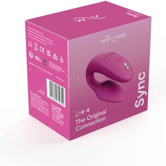 Смарт-вібратор для пар We-Vibe Sync 2 Rose, 10 віброрежимів, пульт ДК