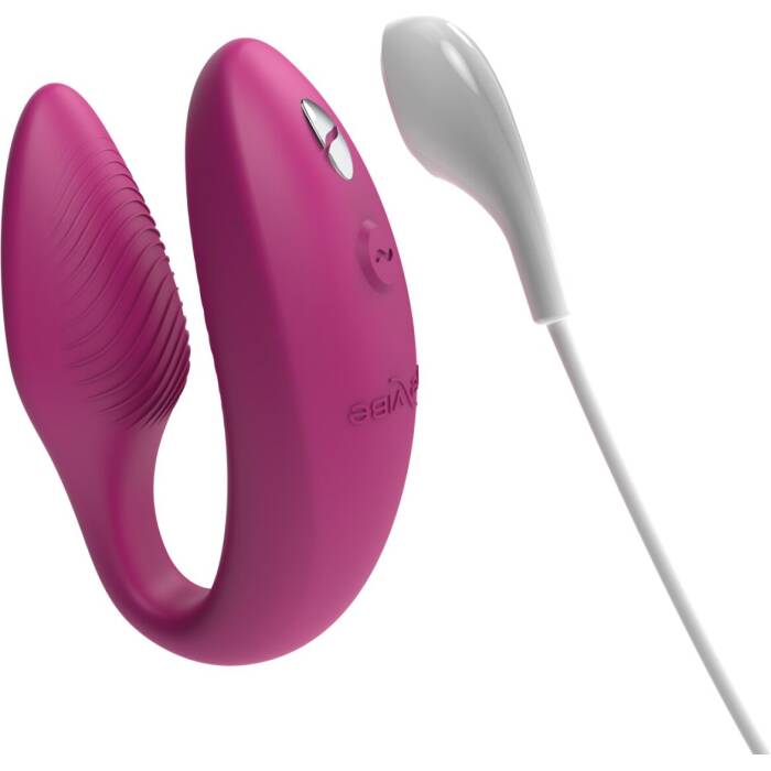 Смарт-вібратор для пар We-Vibe Sync 2 Rose, 10 віброрежимів, пульт ДК