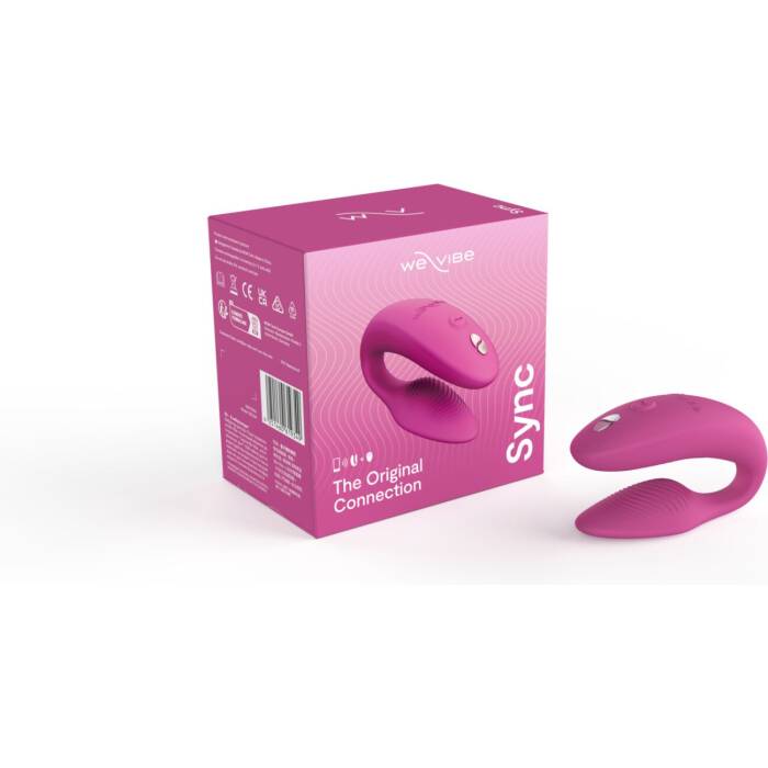 Смарт-вібратор для пар We-Vibe Sync 2 Rose, 10 віброрежимів, пульт ДК