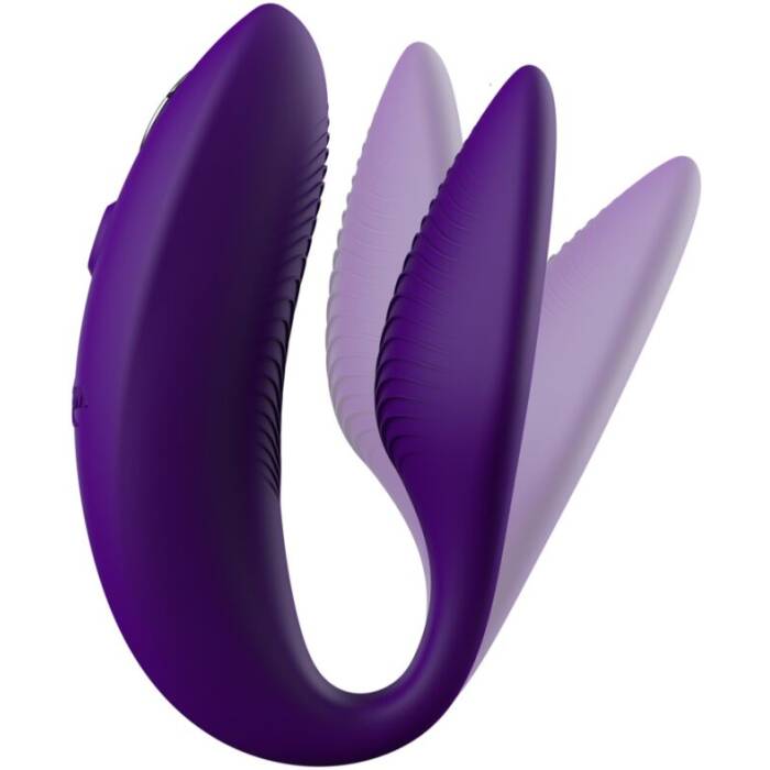 Смарт-вібратор для пар We-Vibe Sync 2 Purple, 10 віброрежимів, пульт ДК