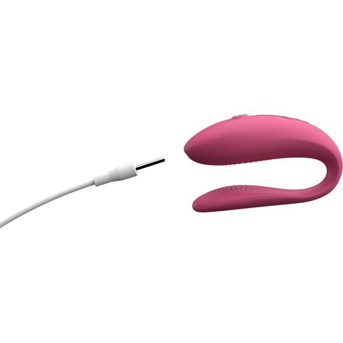 Смарт-вібратор для пар We-Vibe Sync Lite Pink, 10 віброрежимів, можна поєднувати з проникним сексом