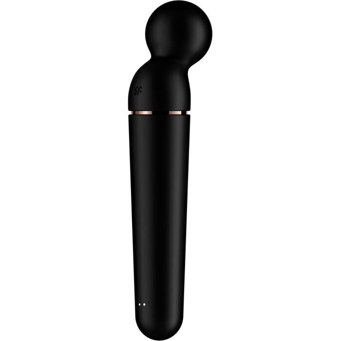 Вібромасажер Satisfyer Planet Wand-er Black/Rosegold, дуже потужний, бездротовий