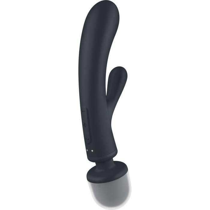 Вібратор-кролик з вібромасажером Satisfyer Triple Lover Grey, 3 мотори