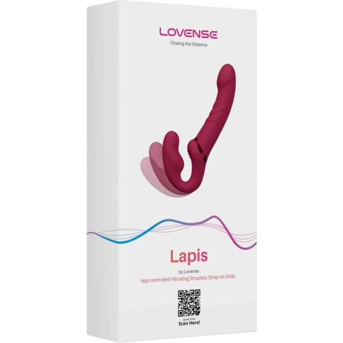 Безремінний смарт-страпон Lovense Lapis vibrating strapless strap-on, 3 мотори